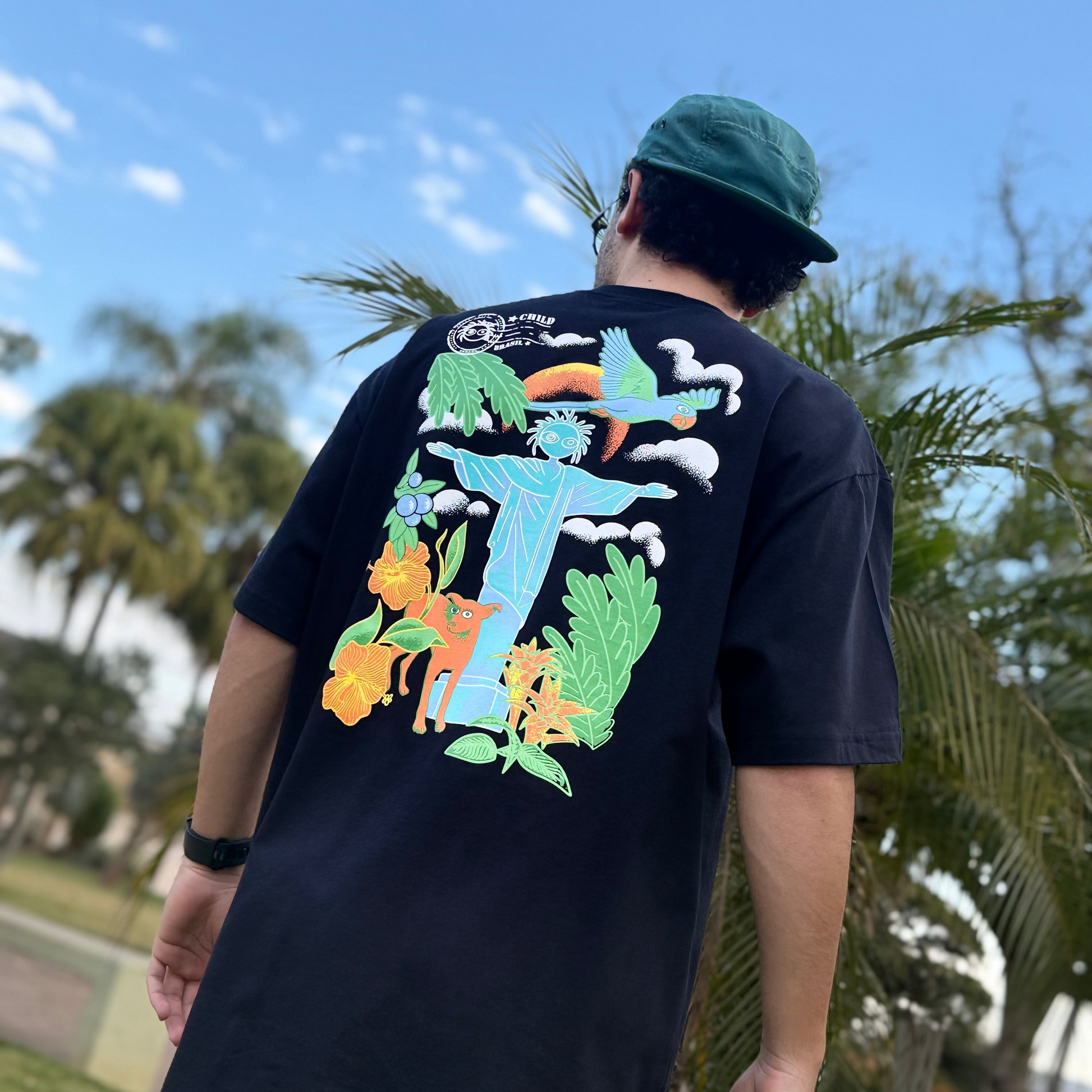 Camiseta Child Oversized Especial Brasil