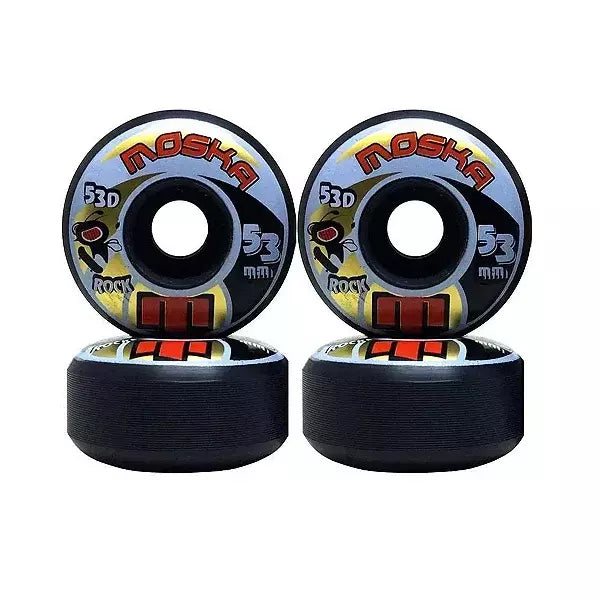 Roda Moska Rock 53mm - Preto