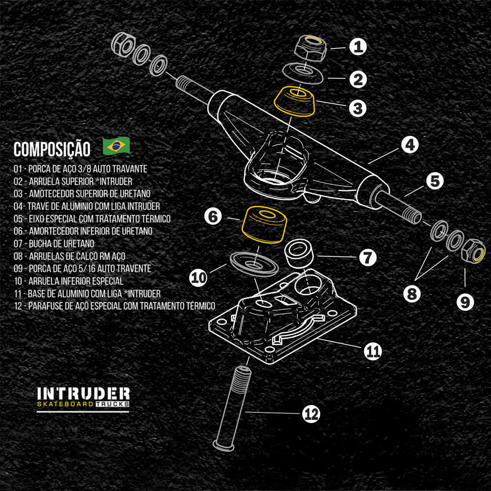 Truck INTRUDER PRO Series II - SILVER - 139mm
